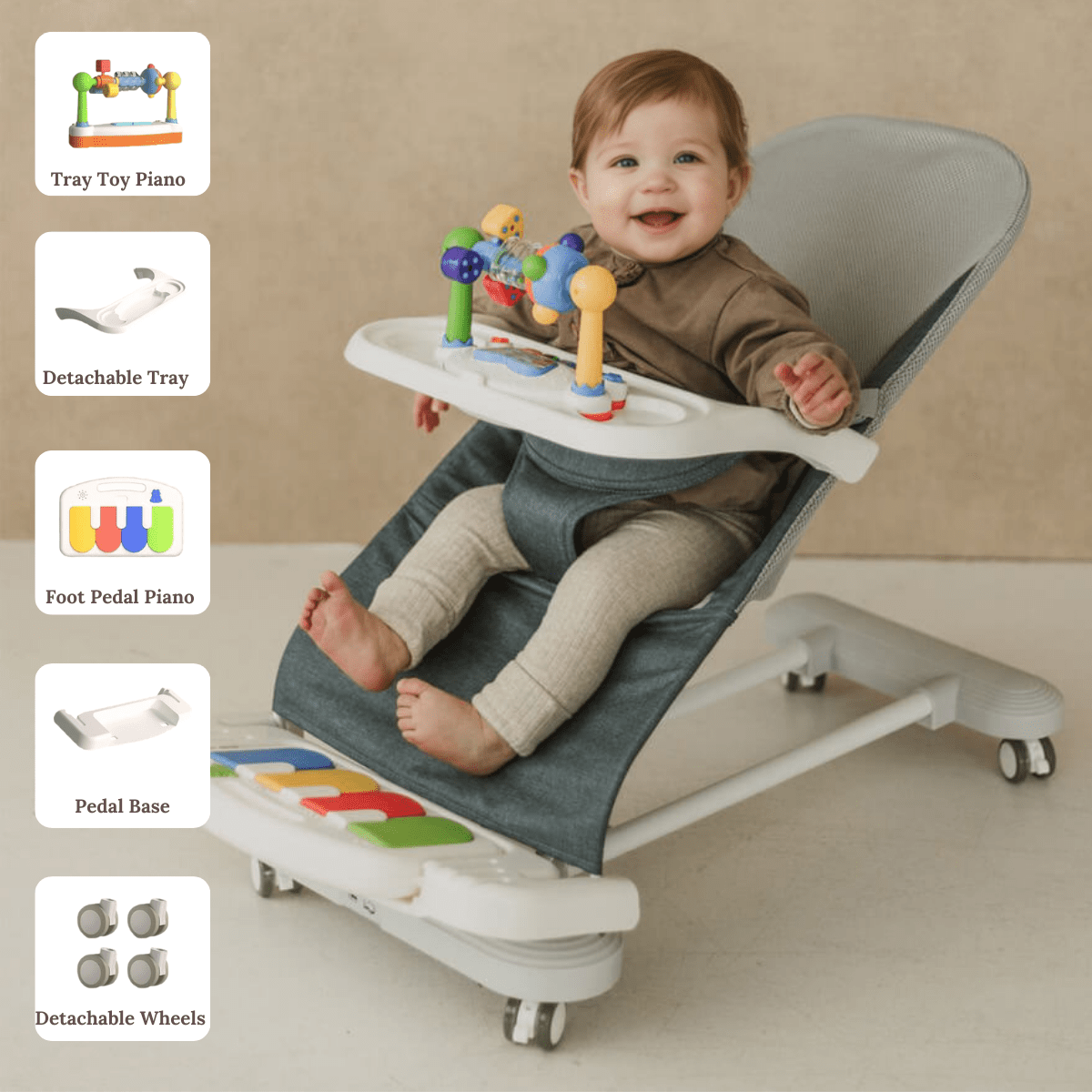 Cuddobaby 4-in-1 Baby Bouncer